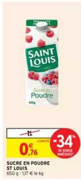 sucre en poudre st louis