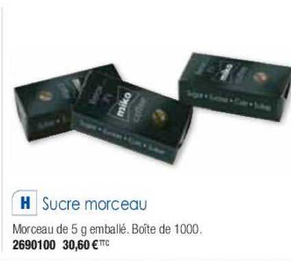 sucre morceau