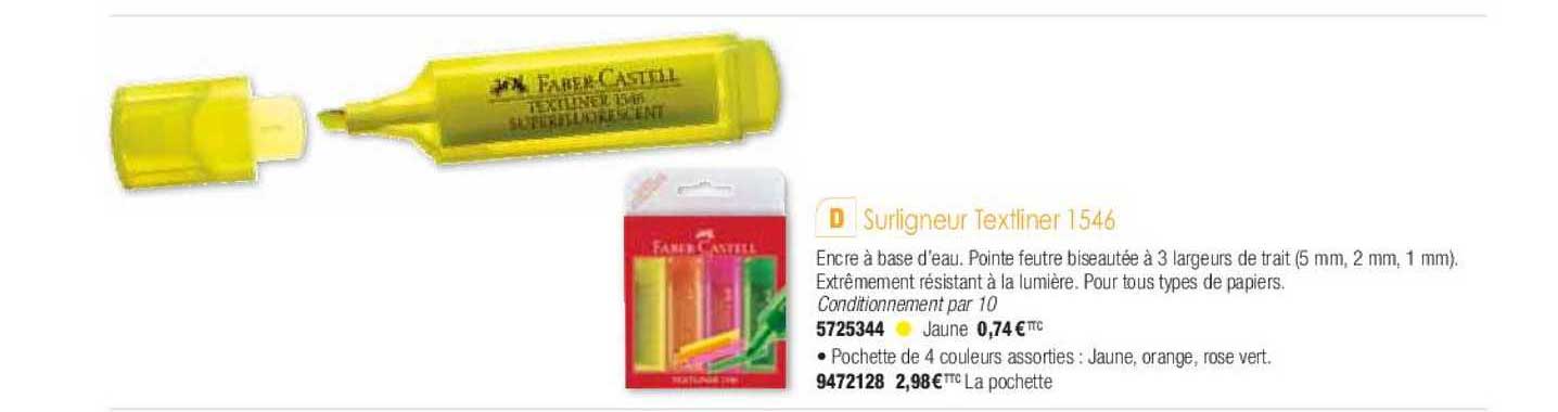 surligneur textliner 1546