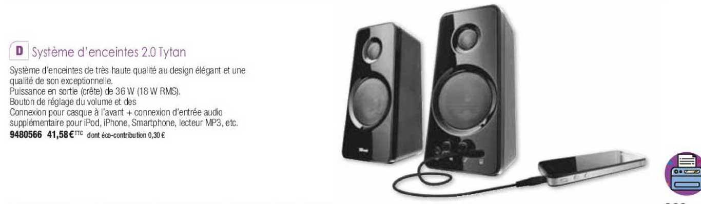 système d'enceintes 2.0 tytan