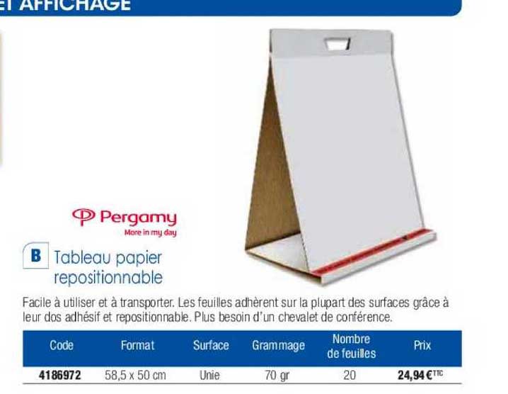 tableau papier repositionnable pergamy more in my day