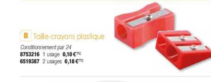taille-crayons plastique