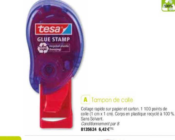 tampon de colle tesa