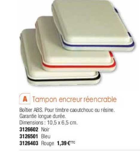 tampon encreur réencrable