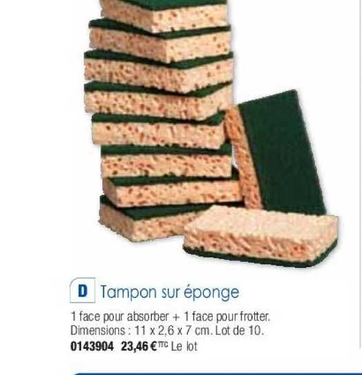 tampon sur éponge