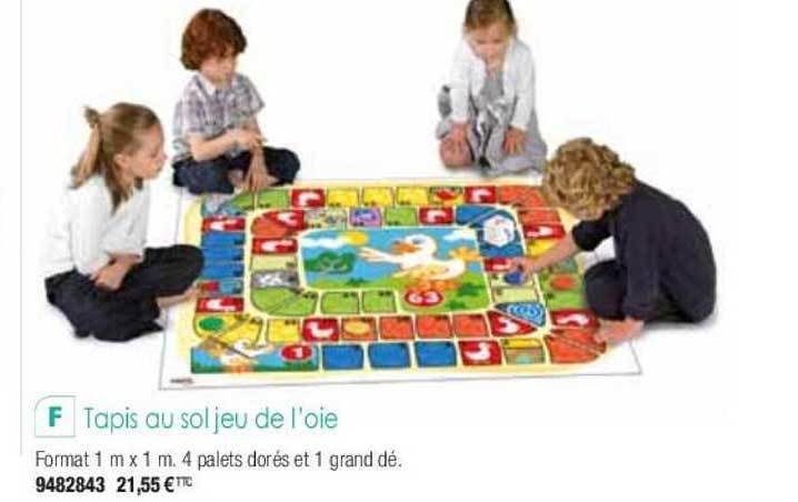 tapis au sol jeu de l'oie