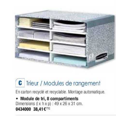 trieur modules de rangement