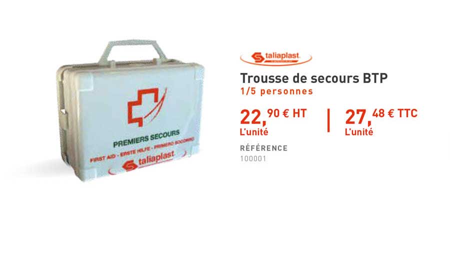 trousse de secours btp taliaplast