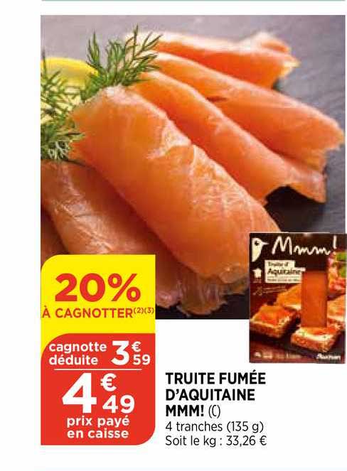 truite fumée d'aquitaine mmm!