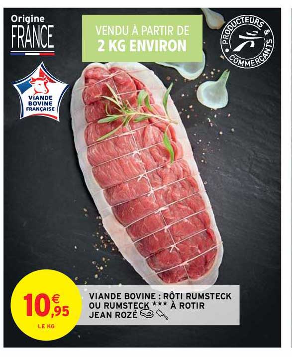 viande bovine : rôti rumsteck ou rumsteck à rotir jean rozé