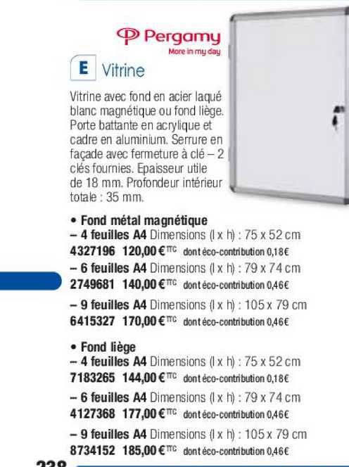 vitrine pergamy made in my day