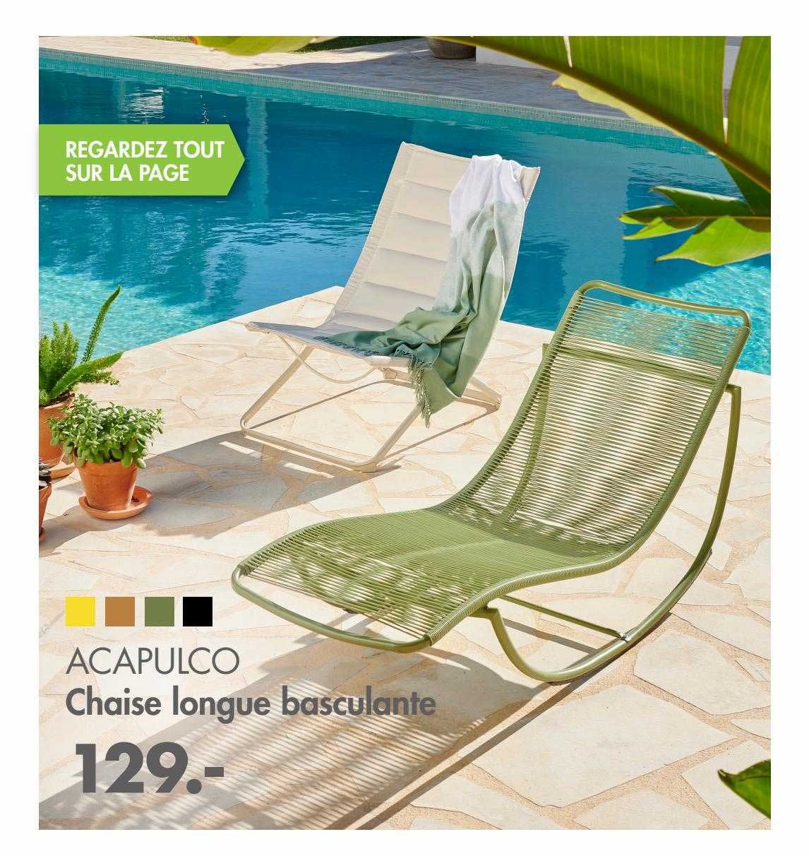 acapulco chaise longue basculante