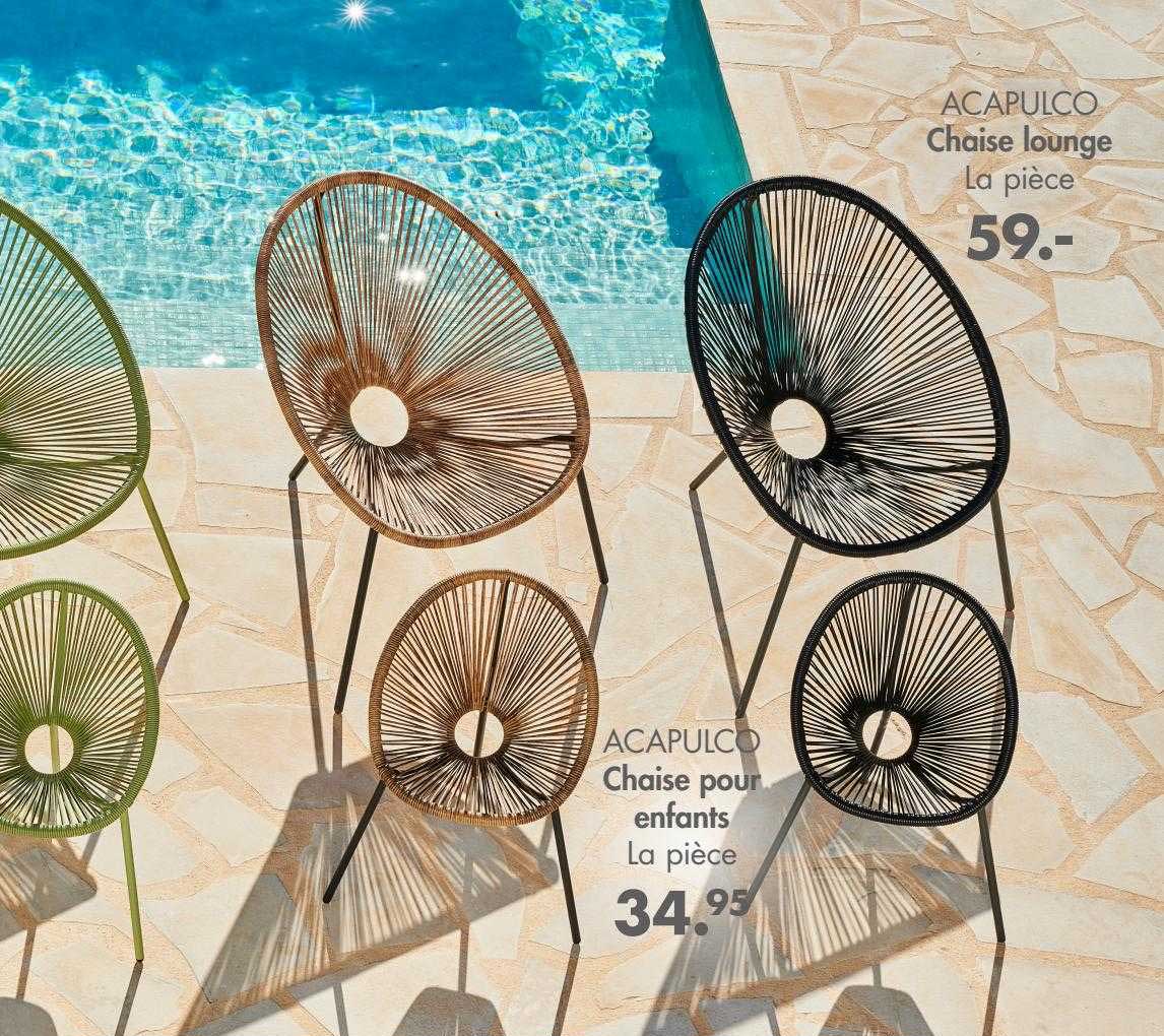 acapulco chaise lounge acapulco chaise pour enfants