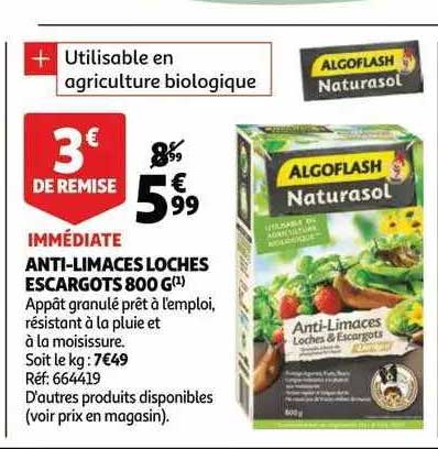 anti-limaces loches escargots 800 g