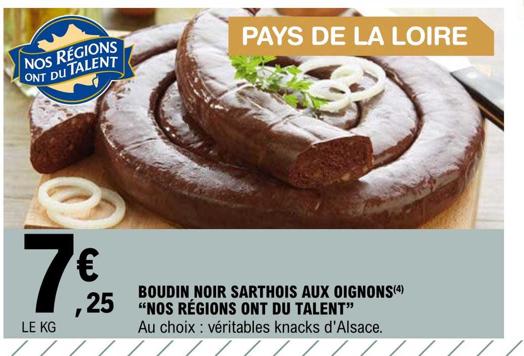 boudin noir sarthois aux oignons nos régions ont du talent