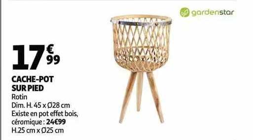 cache-pot sur pied gardenstar