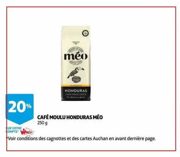 Café Moulu Honduras Méo