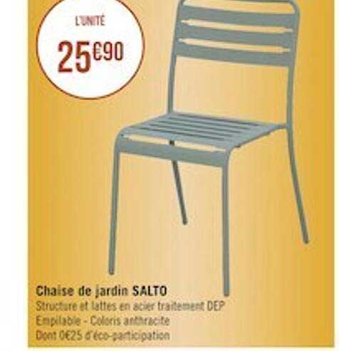 chaise de jardin salto