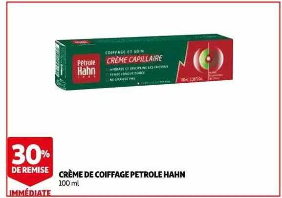 crème de coiffage petrole hahn 30% de remise immédiate
