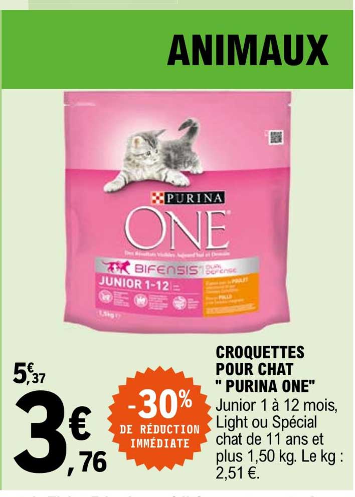 Croquettes Pour Chat Purina One -30% De Réduction Immédiate