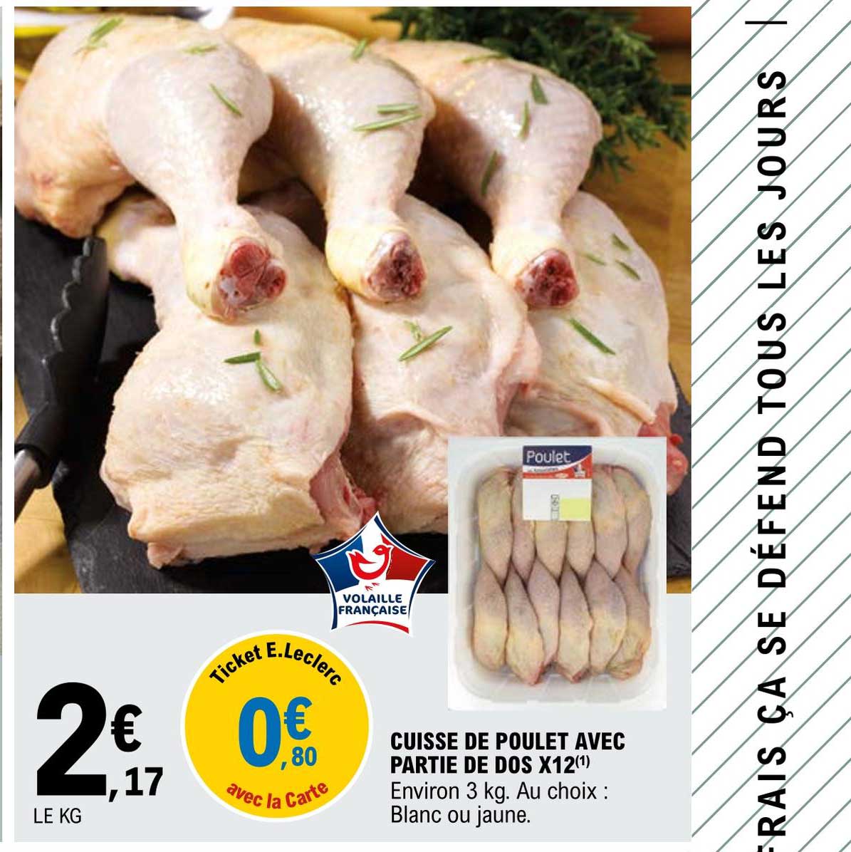 Cuisse De Poulet Avec Partie De Dos X12