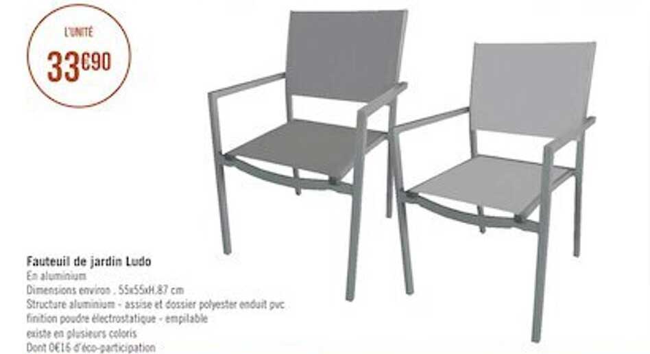 fauteuil de jardin ludo