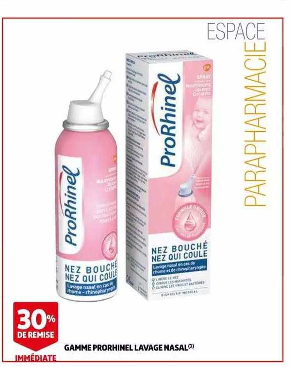 gamme prorhinel lavage nasal 30% de remise immédiate