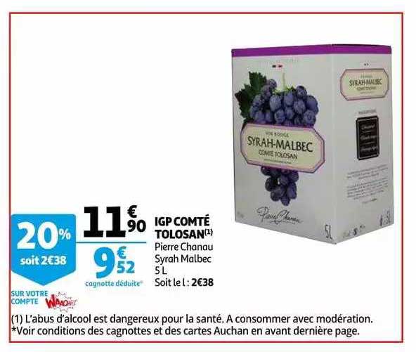 Igp Comté Tolosan Pierre Chanau Syrah Malbec