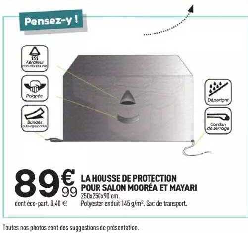 la housse de protection pour salon mooréa et mayari