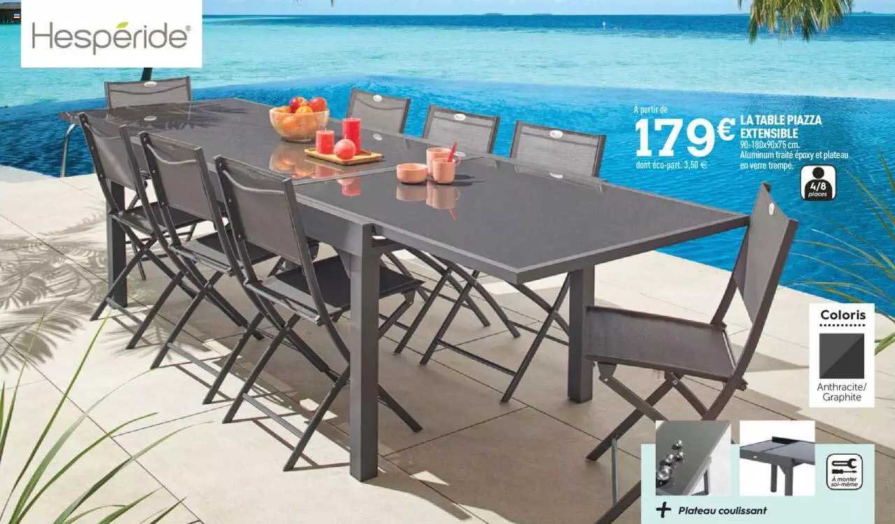 La Table Piazza Extensible Hesperide