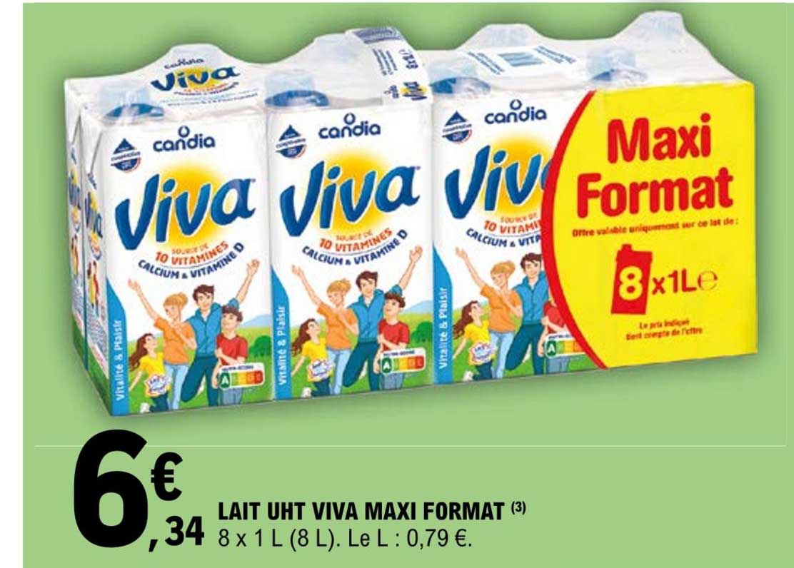lait uht viva maxi format