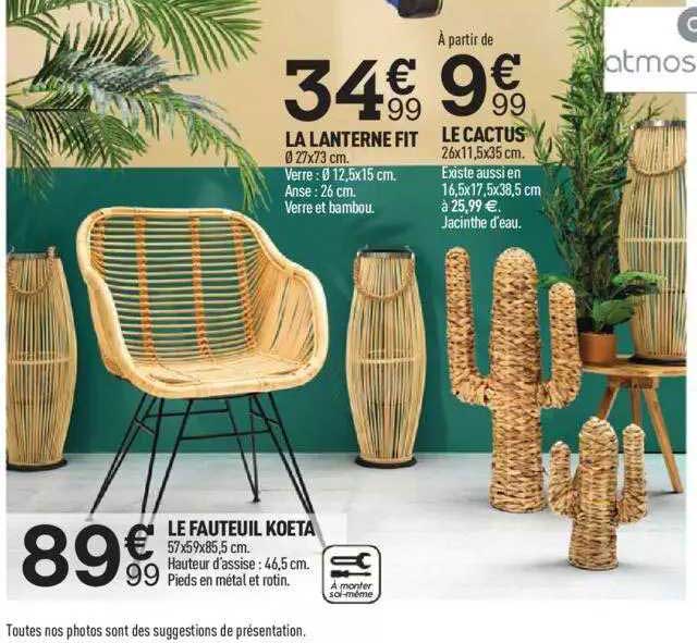 Le Fauteuil Koeta La Lanterne Fit Le Cactus Atmosphera