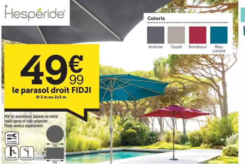 le parasol droit fidji hespéride