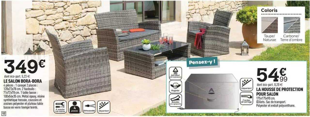 le salon bora-bora la housse de protection pour salon