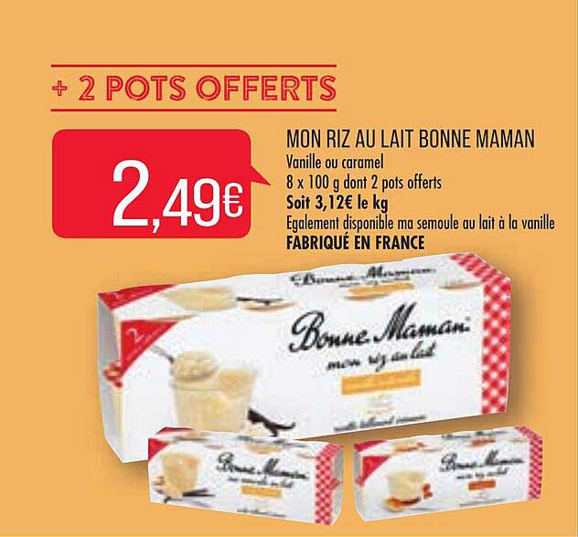 mon riz au lait bonne maman