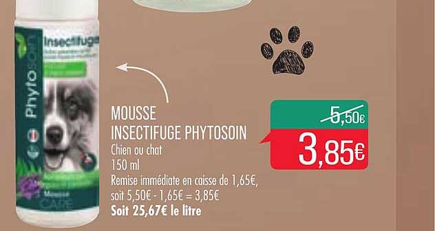 mousse insectifuge phytosoin