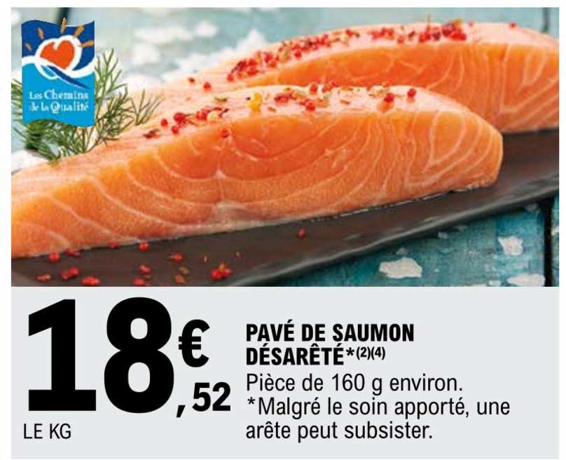 pavé de saumon désarêté