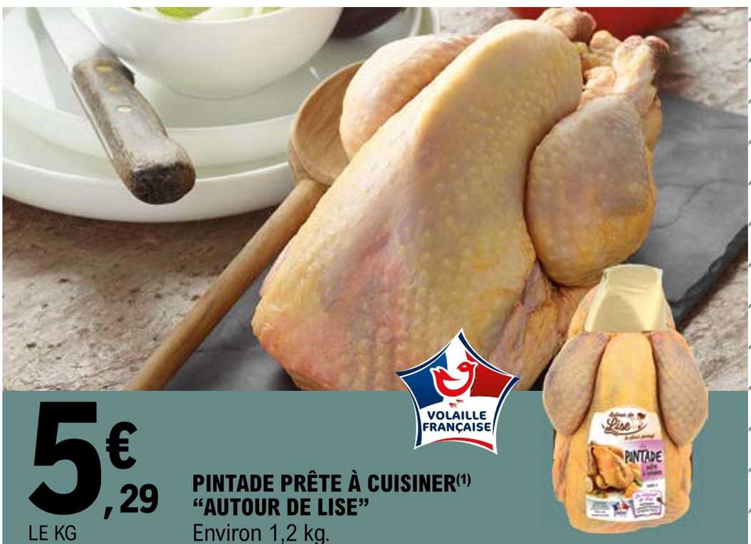 pintade prête à cuisiner autour de lise