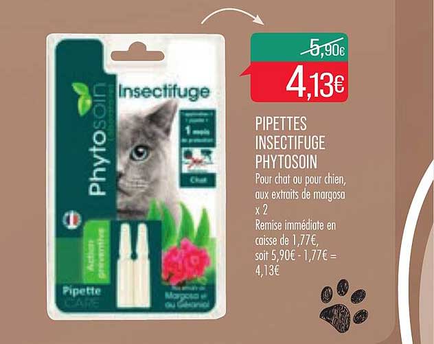 pipettes insectifuge phytosoin