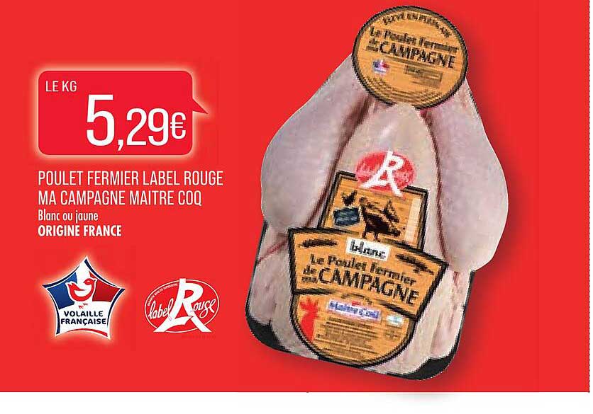 poulet fermier label rouge ma campagne maitre coq