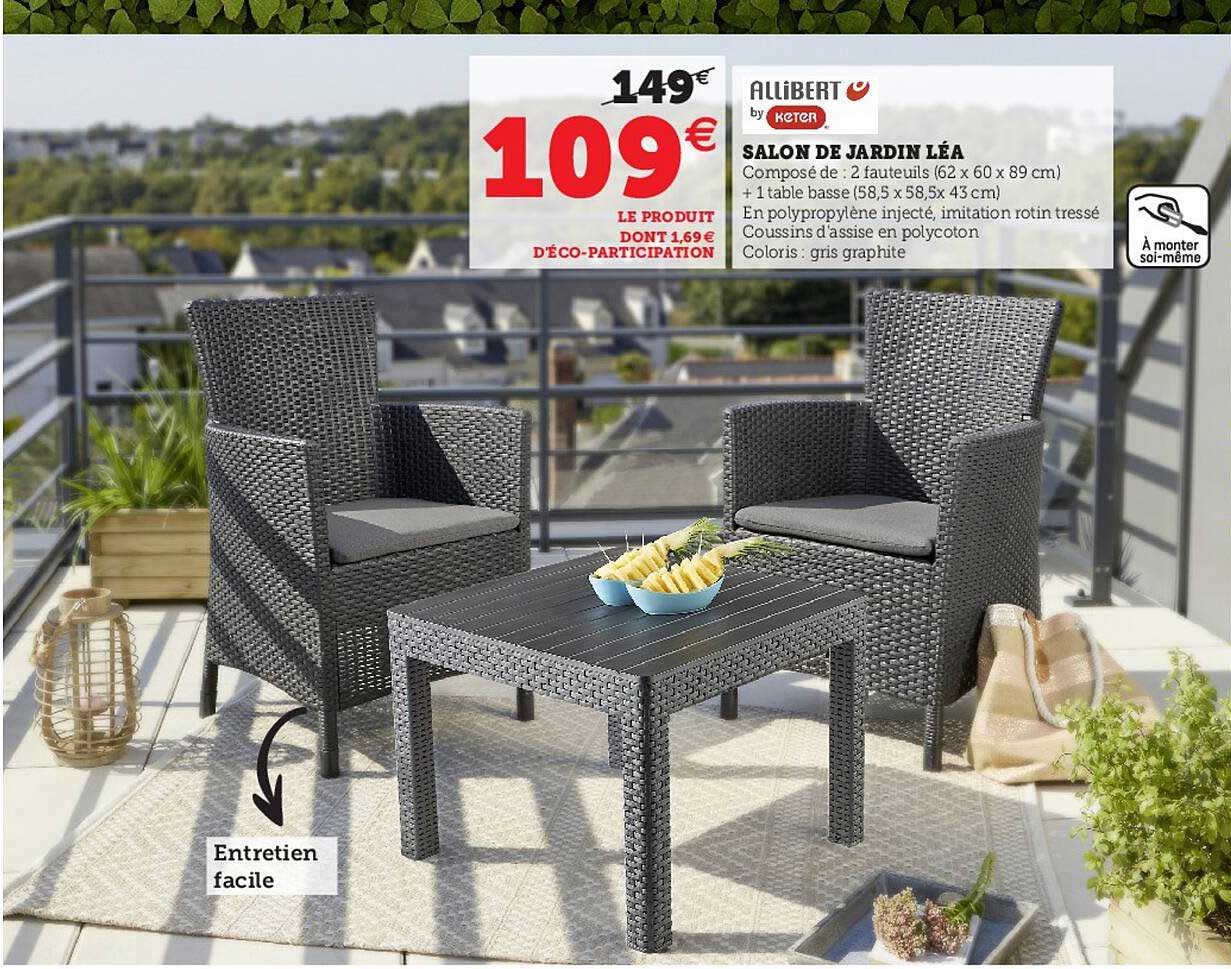 Salon De Jardin Léa Allibert By Keter