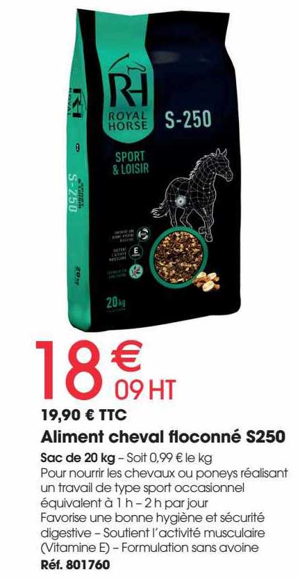 Aliment Cheval Floconné S250