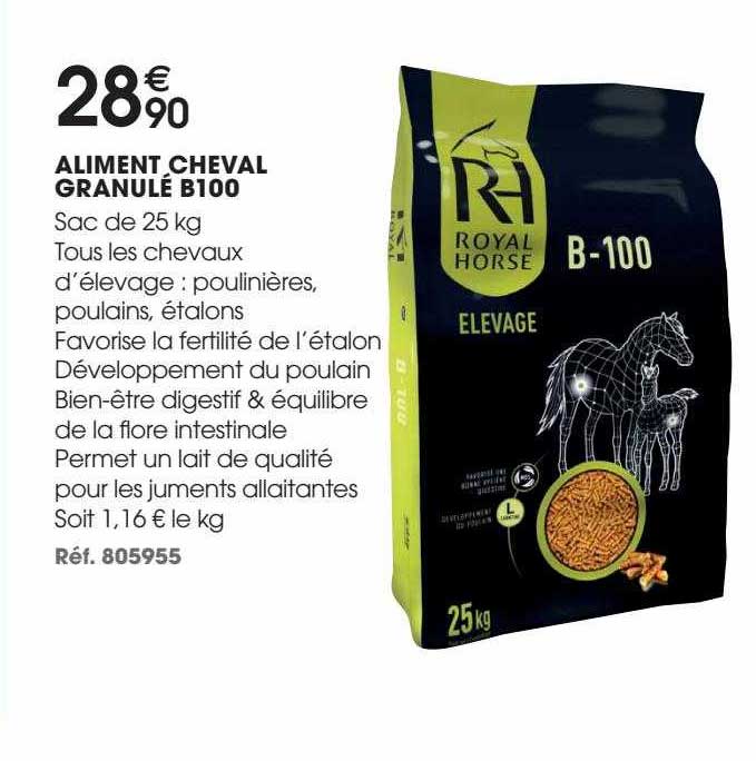 aliment cheval granulé b100