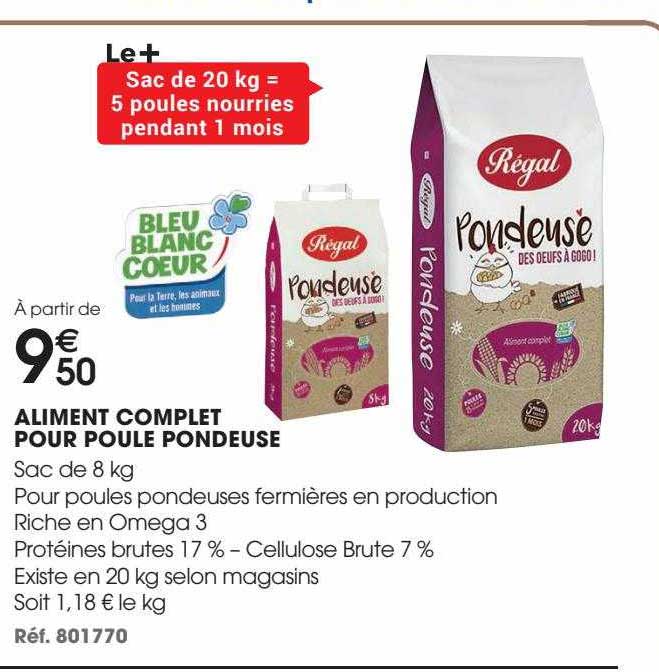 aliment complet pour poule pondeuse régal