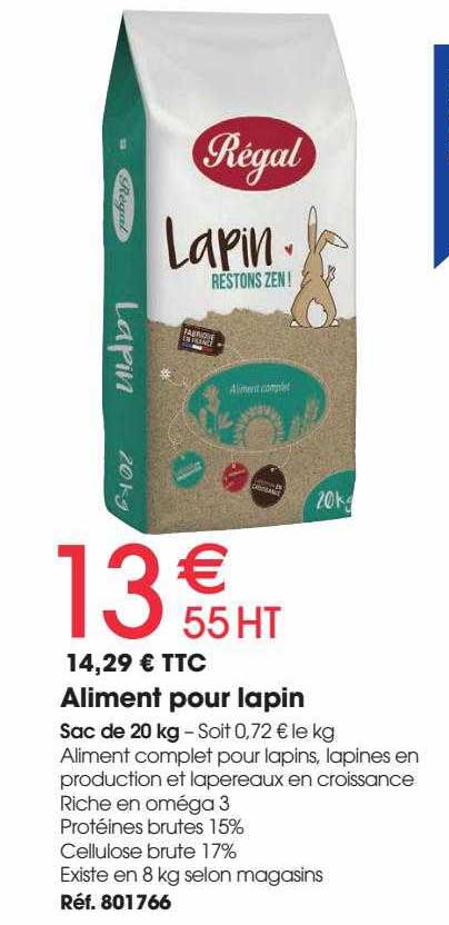 aliment pour lapin régal