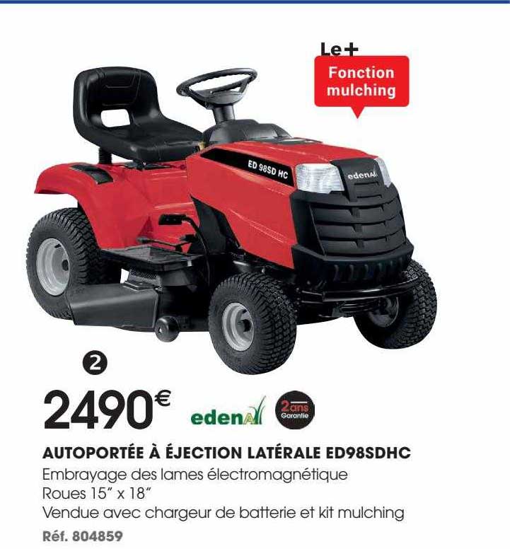 autoportée à éjection latérale edena ed98sdhc