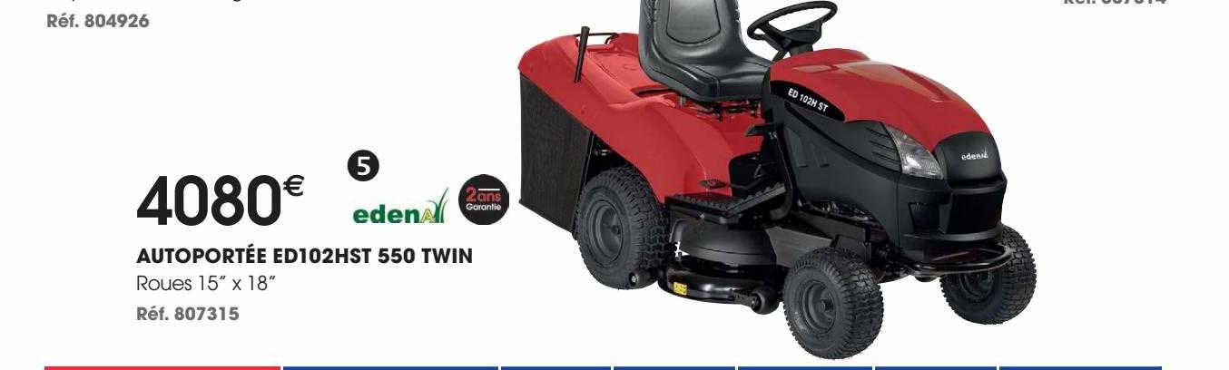 autoportée edena ed102hst 550 twin