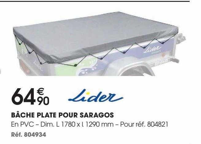 Bâche Plate Pour Saragos Lider