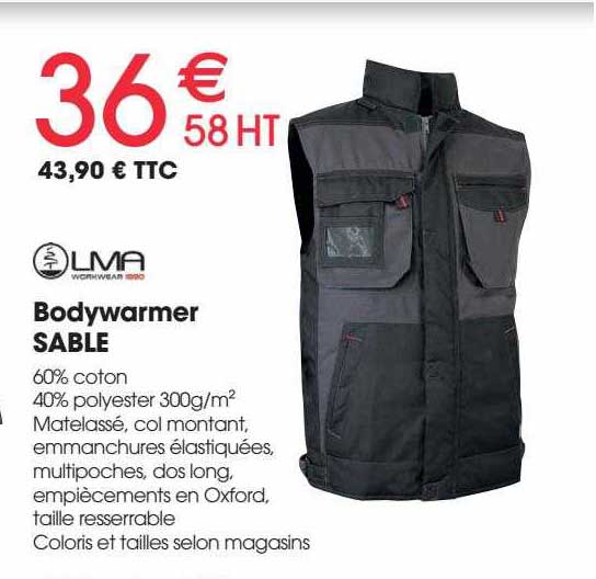bodywarmer sable lma