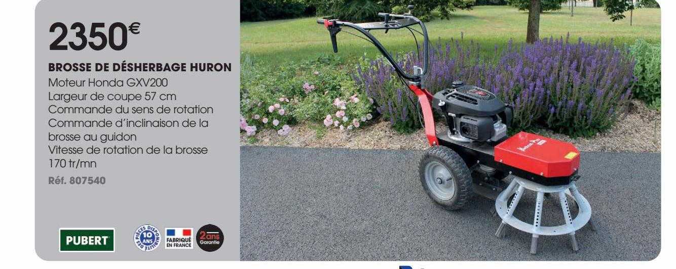 brosse de désherbage huron pubert
